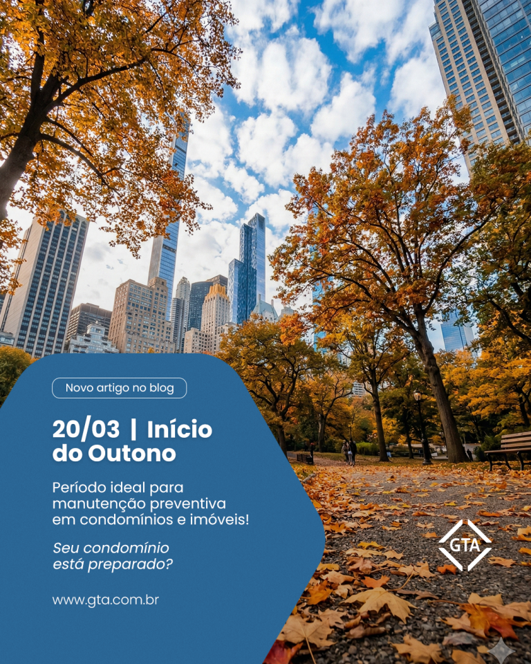 Início do Outono: período ideal para manutenção preventiva em condomínios e imóveis